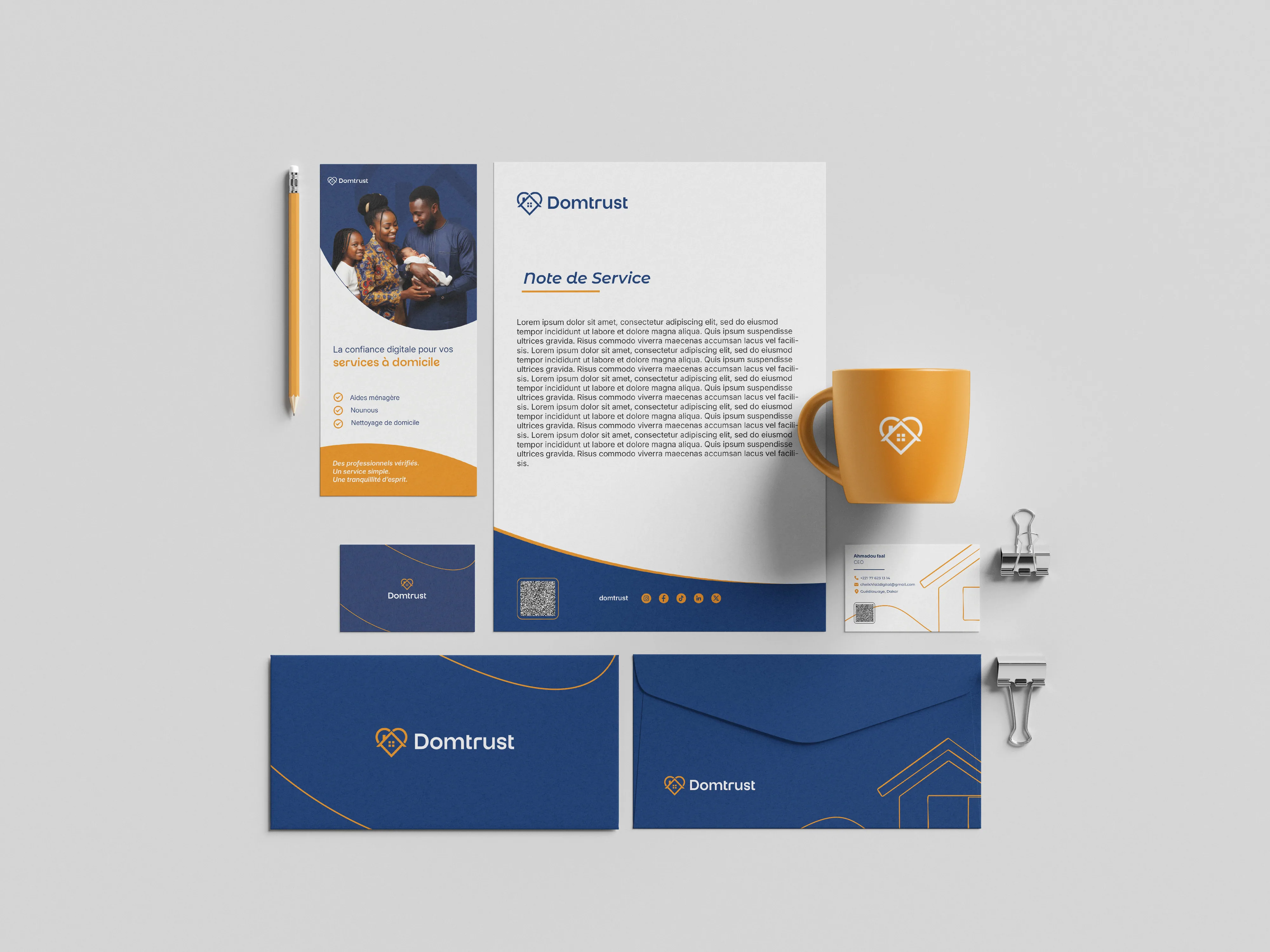 Domtrust — Papeterie